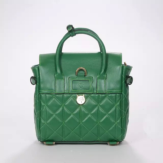 2014 A/W Mulberry Mini Cara Delevingne Bag Delevingne Green Quilted Nappa